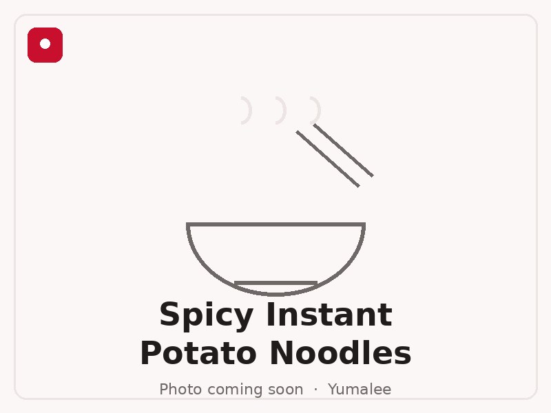 Spicy Instant Potato Noodles